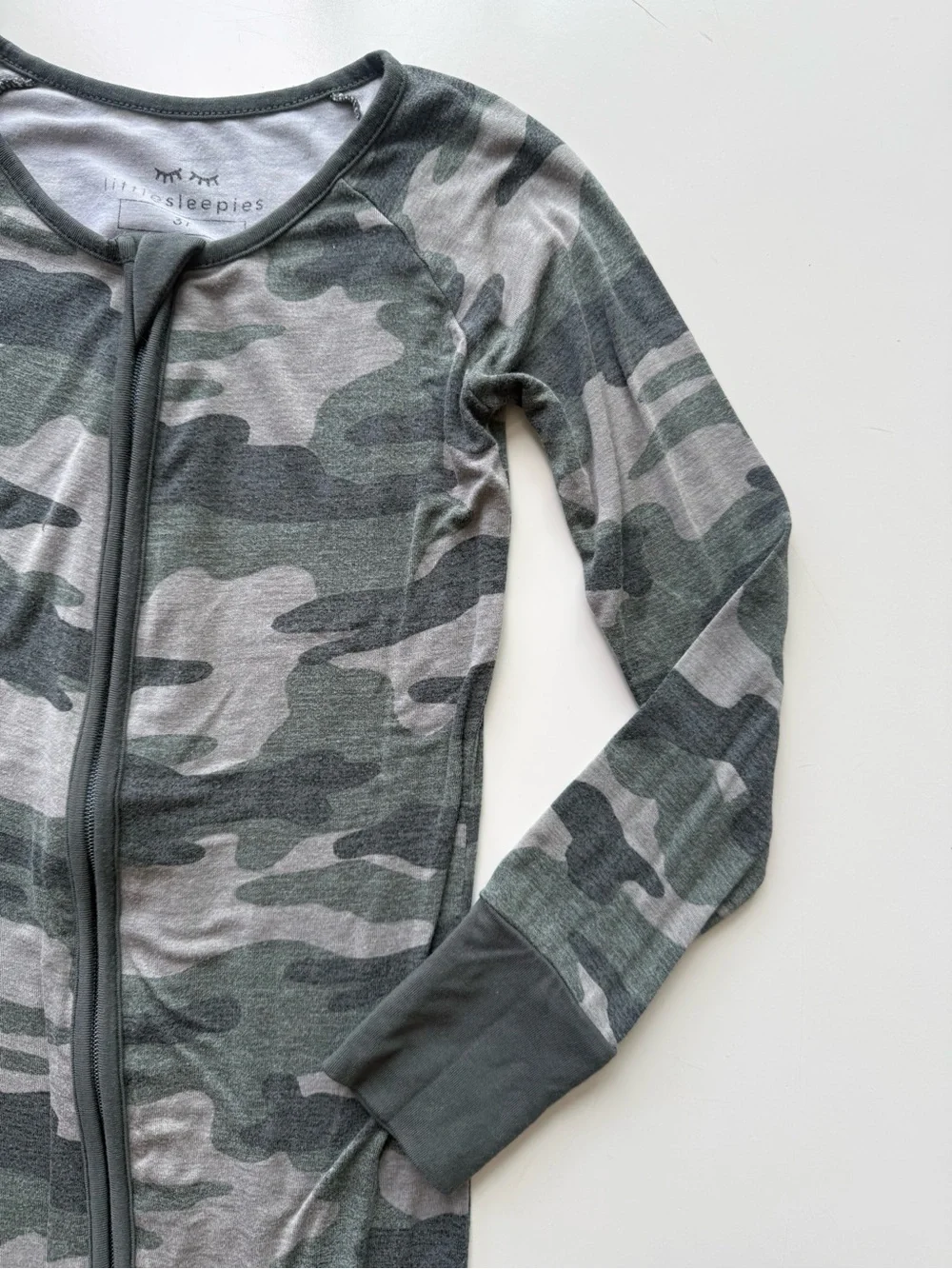 Little Sleepies Vintage Camo Bamboo Viscose Zippy Sleeper 3T